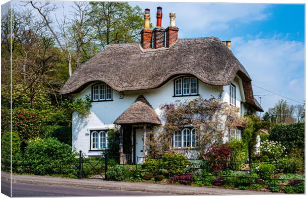 Beehive Cottage, Lyndhurst Canvas Print by Gerry Walden LRPS