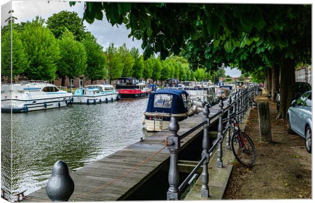 The Canal Bank Canvas Print by Gerry Walden LRPS