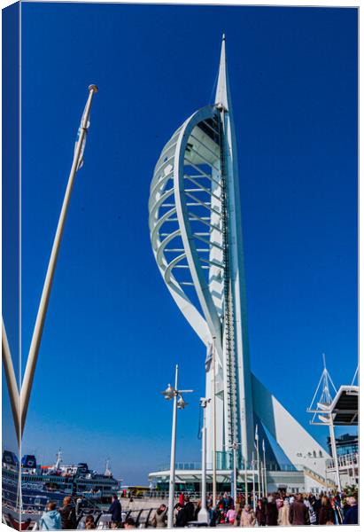 Spinnaker Tower Canvas Print by Gerry Walden LRPS