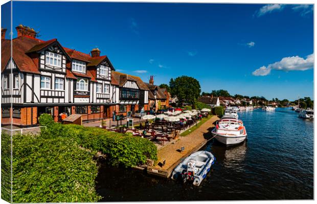 The Swan Inn at Horning Canvas Print by Gerry Walden LRPS