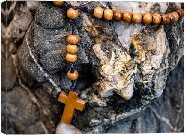Rosary and Rock Canvas Print by Gerry Walden LRPS