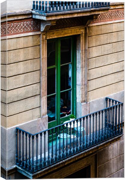 Balcony for Two Canvas Print by Gerry Walden LRPS