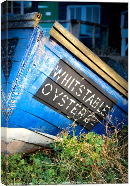 Whitstable Oysters Canvas Print by Simon Connellan