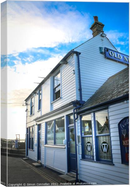 Old Neptune Pub, Whitstable Canvas Print by Simon Connellan
