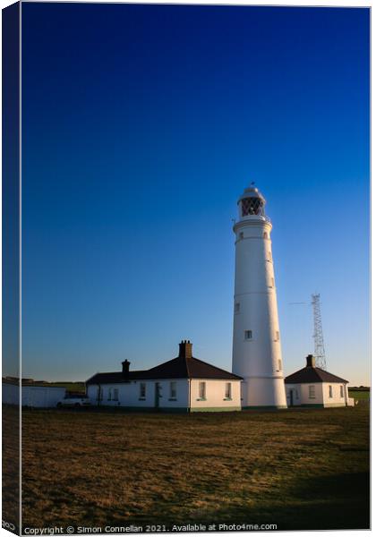 Nash Point Lighthouse Canvas Print by Simon Connellan