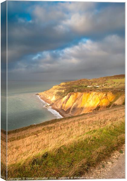 Alum Bay, Isle of Wight Canvas Print by Simon Connellan