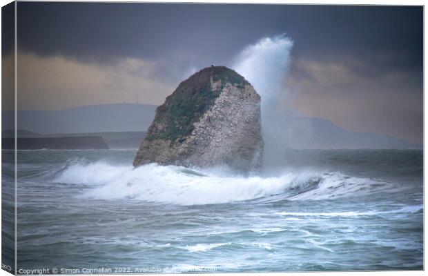 Stag Rock Canvas Print by Simon Connellan