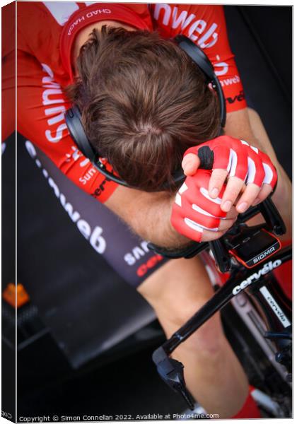 Time Trial Tour of Britain 2019  Canvas Print by Simon Connellan