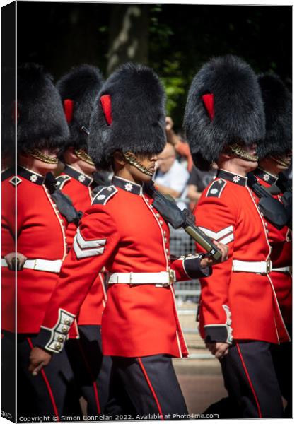 Matching Guards on the Mall Canvas Print by Simon Connellan