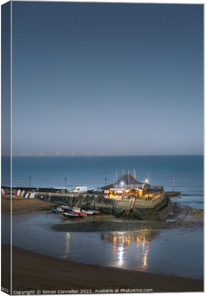Dusk over Broadstairs Canvas Print by Simon Connellan