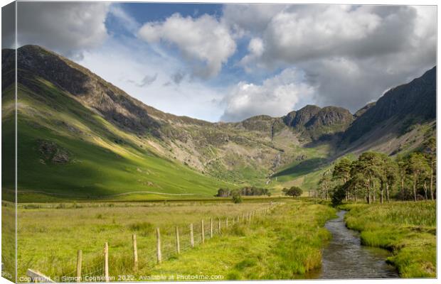 Haystacks from Buttermere Canvas Print by Simon Connellan