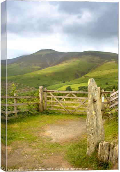 Gateway to Skiddaw Canvas Print by Simon Connellan