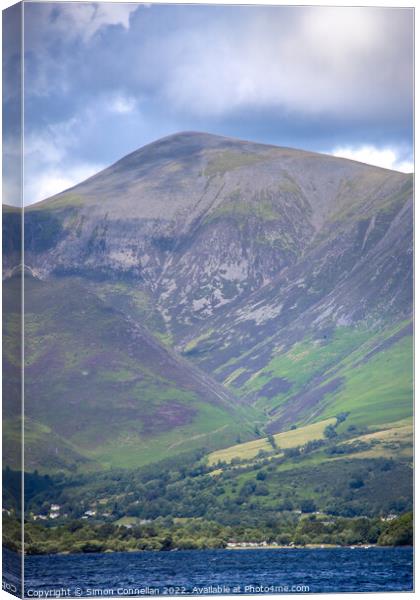 Tall Mountain, Skiddaw Canvas Print by Simon Connellan