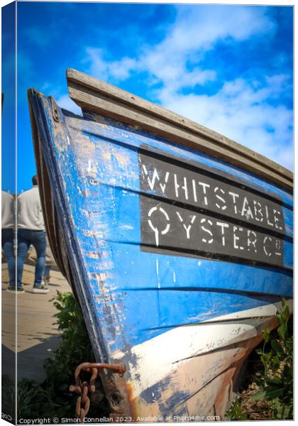 Whitstable Oysters Canvas Print by Simon Connellan