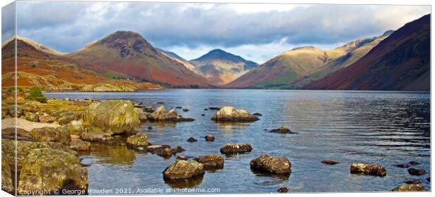Moody Wastwater, The Lake District Canvas Print by Denley Dezign