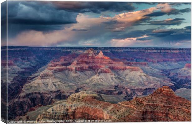 Dramatic Sky at the Grand Canyon Canvas Print by Pierre Leclerc Photography