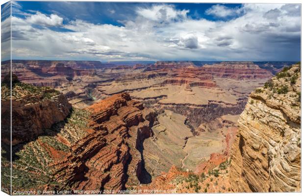 Sweeping vistas of the Grand Canyon Canvas Print by Pierre Leclerc Photography