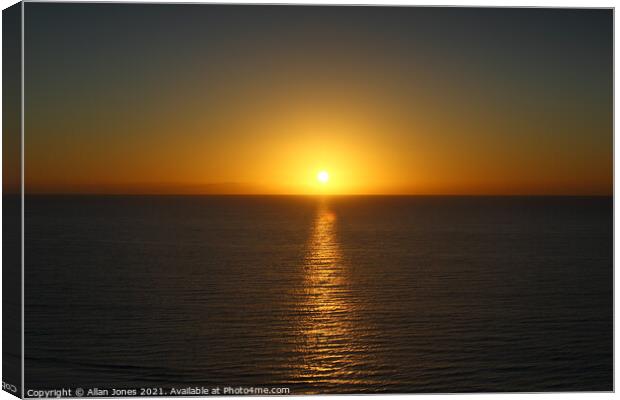 Sunrise in Fuerteventura Canvas Print by Allan Jones