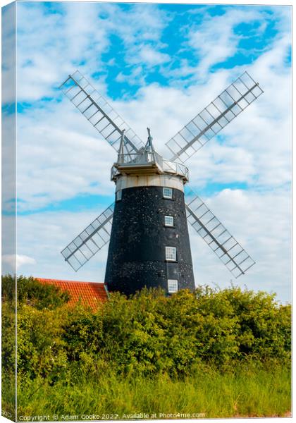 Burnham Overy Windmill | Norfolk Canvas Print by Adam Cooke