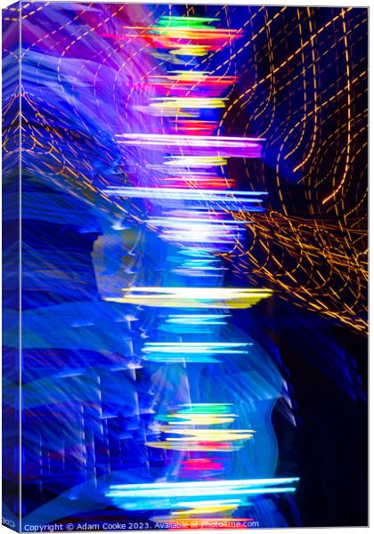 Abstract Lights | Bedgebury Forest Canvas Print by Adam Cooke