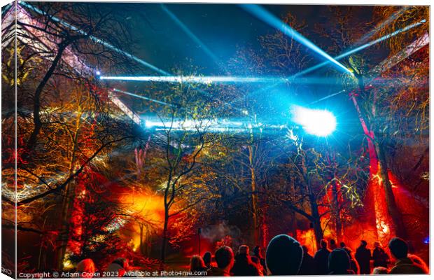 Kew Gardens Light Trail | London Canvas Print by Adam Cooke