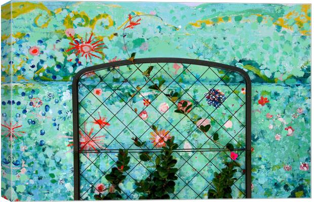 Flower Gate Canvas Print by Tony Mumolo