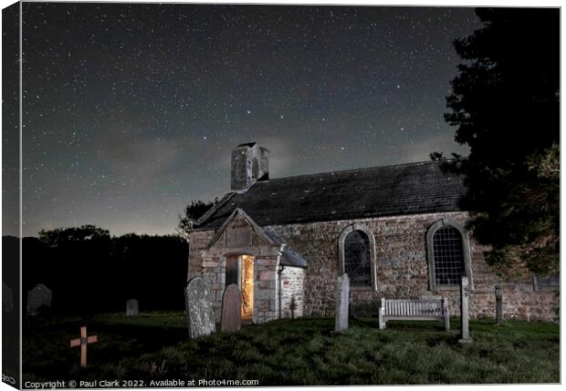 The Plough over St. Mary's, Outhgill. Canvas Print by Paul Clark