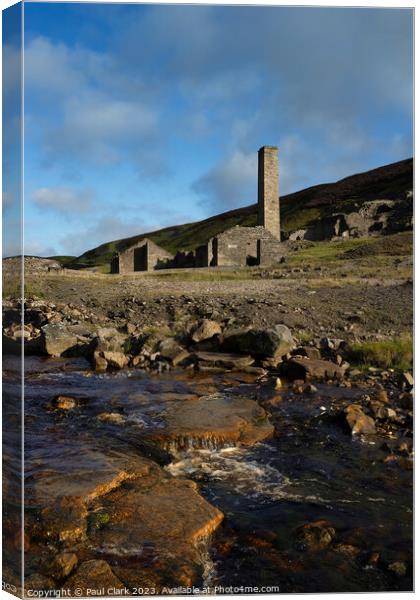 Old Gang Smelt Mill - Swaledale Canvas Print by Paul Clark