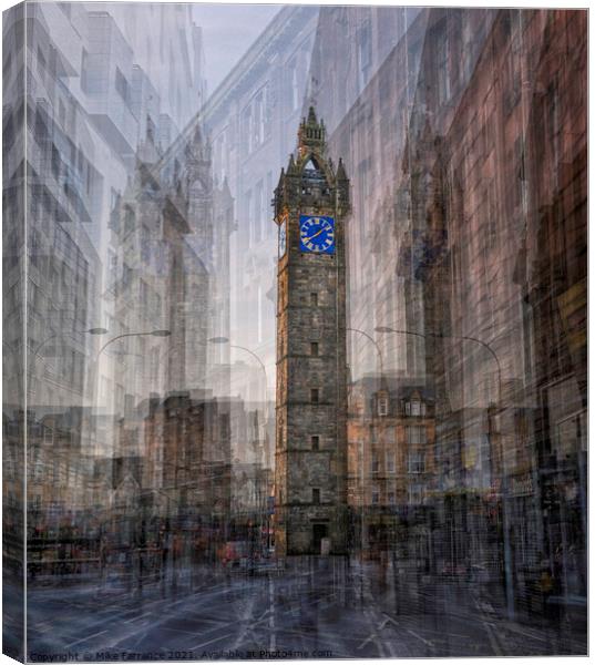 The Tolbooth, Glasgow Canvas Print by Mike Farrance