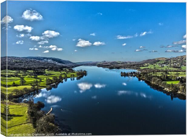 Clouds over Coniston in HDR Canvas Print by Ian Cramman