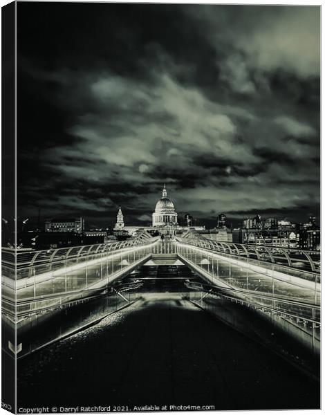 Saint Pauls Cathedral  Canvas Print by Darryl Ratchford
