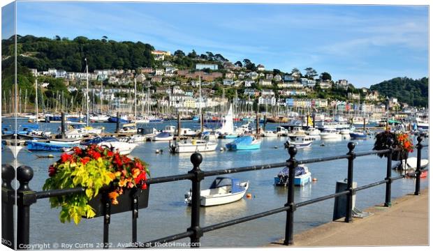 Dartmouth View to Kingswear Canvas Print by Roy Curtis