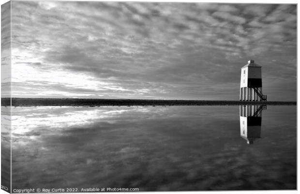 Lighthouse Reflection. Canvas Print by Roy Curtis