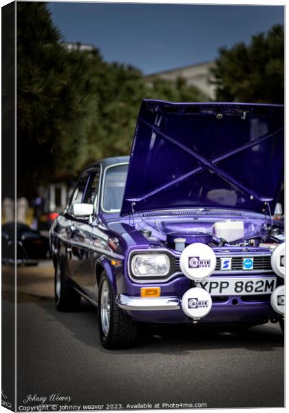 Ford Escort MK1 Canvas Print by johnny weaver
