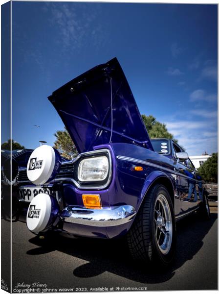 Ford Escort MK1 Canvas Print by johnny weaver