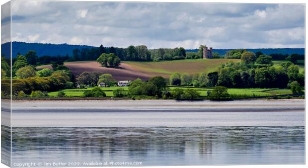 View across the River Exe Canvas Print by Jim Butler