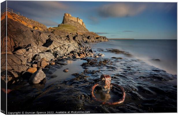 Holy Island Canvas Print by Duncan Spence