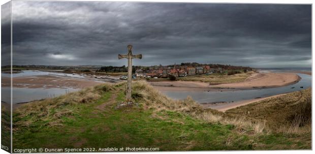 Church Hill, Alnmouth Canvas Print by Duncan Spence