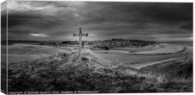 Church Hill, Alnmouth Canvas Print by Duncan Spence