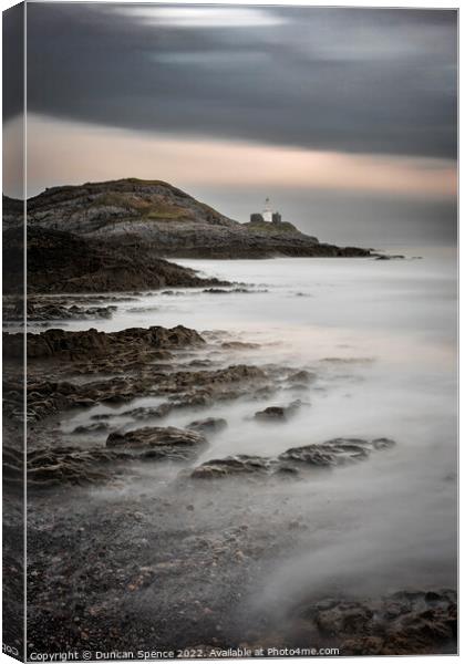 The Mumbles Lighthouse Canvas Print by Duncan Spence