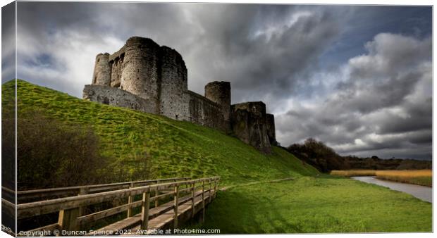 Kidwelly Castle Canvas Print by Duncan Spence