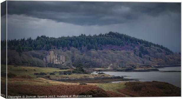 Dunvegan Castle in Colour Canvas Print by Duncan Spence