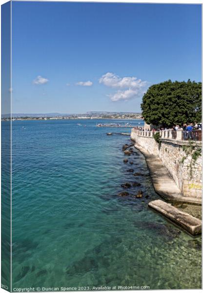 Ortigia, Sicily Canvas Print by Duncan Spence