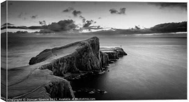 Neist Point Lighthouse Canvas Print by Duncan Spence