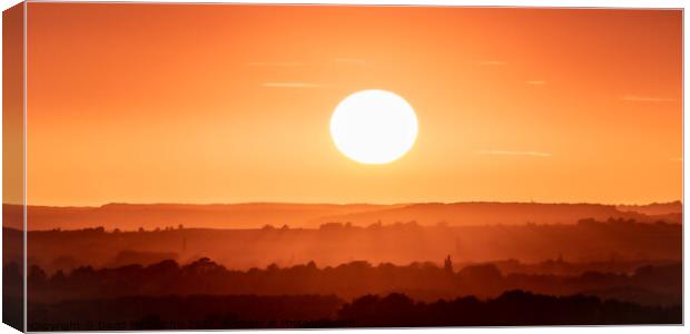 Majestic Solstice Sunset Canvas Print by David McGeachie