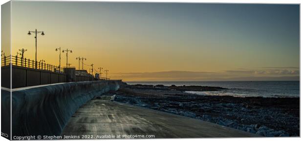 Porthcawl Sunrise Canvas Print by Stephen Jenkins