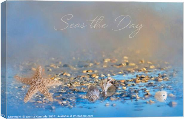 Seas the Day Canvas Print by Donna Kennedy