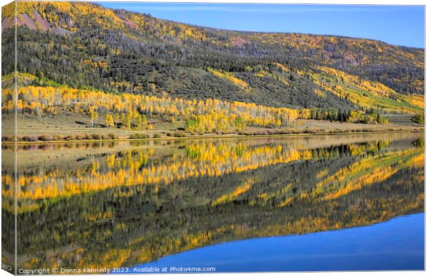 Autumn Reflections Canvas Print by Donna Kennedy