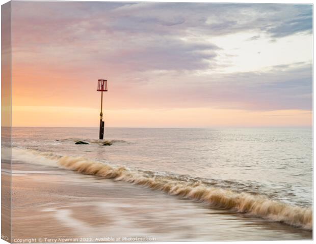 Serenity at CaisteronSea Canvas Print by Terry Newman
