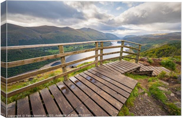 Autumnal Majesty at Raven Crag Canvas Print by Terry Newman